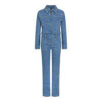 Indian Blue Jeans Meisjes jumpsuit - Medium blauw denim - thumbnail