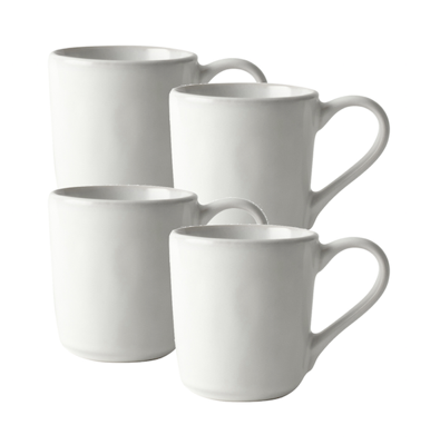 Dutch Rose Organic set 4 bekers white 39 cl. Dutch Rose Organic set 4 bekers white 39 cl.