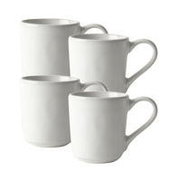 Dutch Rose Organic set 4 bekers white 39 cl.