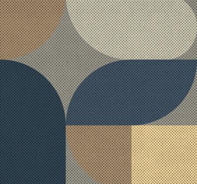 Textuur Vormen behang woonkamer