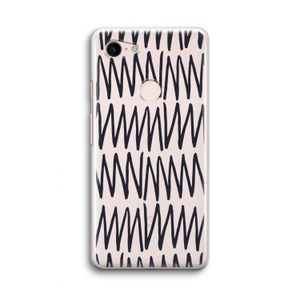 Marrakech Zigzag: Google Pixel 3 Transparant Hoesje