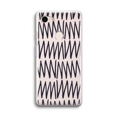 Marrakech Zigzag: Google Pixel 3 Transparant Hoesje