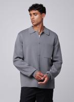 Off The Pitch Flat Knit Tailored Overshirt Heren Grijs - Maat XXL - Kleur: Grijs | Soccerfanshop