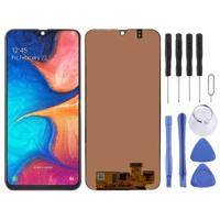 LCD-scherm en digitizer volledige assemblage voor Galaxy A20 (zwart)