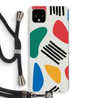 Illustratieve pop 1: Pixel 4 XL Transparant Hoesje met koord Illustratieve pop 1: Pixel 4 XL Transparant Hoesje met koord