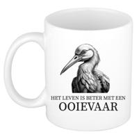 Cadeau mok voor de familie Ooievaar - het leven is beter met - wit - keramiek - 300 ml