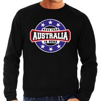 Have fear Australia is here / Australie supporter sweater zwart voor heren