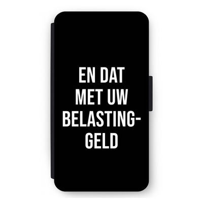 Belastinggeld - Zwart: iPhone 12 mini Flip Hoesje