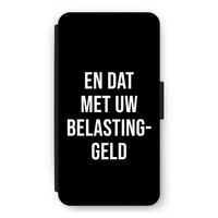 Belastinggeld - Zwart: iPhone 12 mini Flip Hoesje
