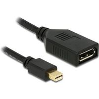 Delock 65554 Adapter mini DisplayPort male naar DisplayPort female 8K zwart - thumbnail