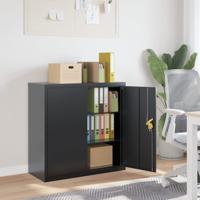 Archiefkast 90x40x90 cm staal antracietkleurig