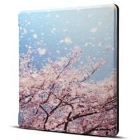 Dibase for Amazon Kindle Oasis 2017 7 inch Japanese Cherry Print Horizontal Flip PU Leather Protective Case