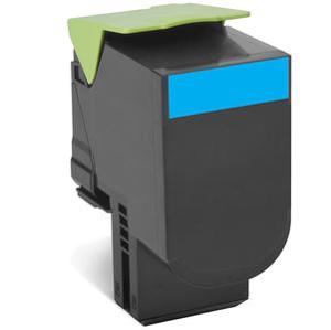 Lexmark 80C2HCE tonercartridge 1 stuk(s) Origineel Cyaan