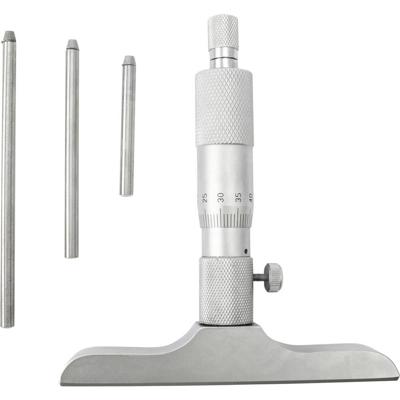 Dasqua 4611-8115 Dieptemicrometer Met controlemaat 0 - 75 mm DIN 863