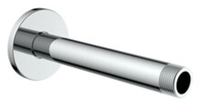 DIJON douchearm voor plafondmontage, chroom montage onder het pleistwerk lengte: ca. 15,5 cm ½" (Ø ca. 1,9 cm) aansluiting ACCESSOIRES: incluis rozet garantie: 5 jaar