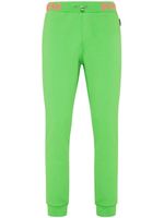 Philipp Plein pantalon de jogging Skull and Bones à taille logo - Vert - thumbnail