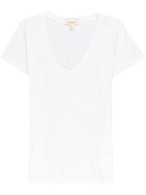 Nili Lotan t-shirt en coton à col v - Blanc