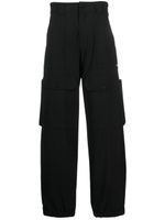 MSGM pantalon ample à taille haute - Noir - thumbnail