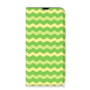 iPhone 13 Pro Max Hoesje met Magneet Waves Green