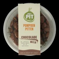 Met PIT Pompoenpitten melkchocolade 150 Gram