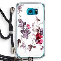 Mooie bloemen: Samsung Galaxy S6 Transparant Hoesje met koord