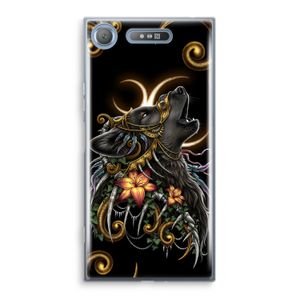 Huilende Wolf: Sony Xperia XZ1 Transparant Hoesje