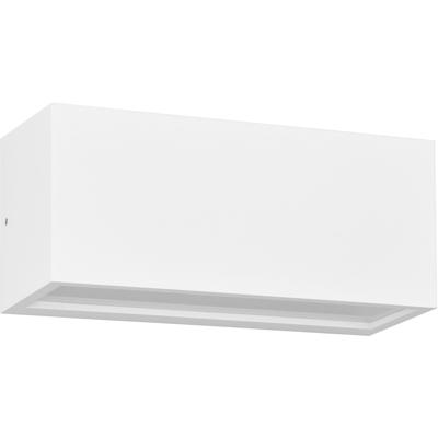 LED Tuinverlichting - Wandlamp Buitenlamp - Trion Marlene - Lichtpunt Boven en Onder - E14 Fitting - IP44 - Mat Wit - Aluminium