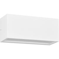 LED Tuinverlichting - Wandlamp Buitenlamp - Trion Marlene - Lichtpunt Boven en Onder - E14 Fitting - IP44 - Mat Wit - Aluminium
