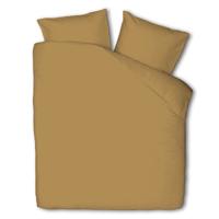 Dekbedovertrek Luna Uni Okergeel Effen 240x200 Cm Luna Bedding - Dekbed-Discounter.nl