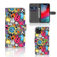 Apple iPhone 11 Pro Max Wallet Case met Pasjes Punk Rock