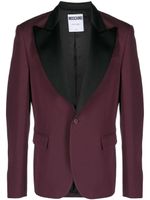 Moschino blazer à simple boutonnage - Violet