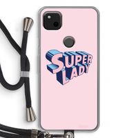 Superlady: Pixel 4a Transparant Hoesje met koord