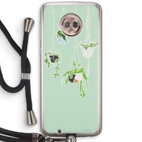 Hang In There: Motorola Moto G6 Transparant Hoesje met koord