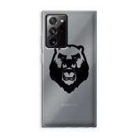 Angry Bear (black): Samsung Galaxy Note 20 Ultra / Note 20 Ultra 5G Transparant Hoesje
