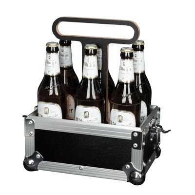 Showgear Flightcase voor 6 bierflesjes