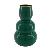 Vaas metaal groen Ø16,8xh28,5cm