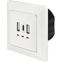 LogiLink PA0254 Inbouwdoos Met USB-laaduitgang Wit
