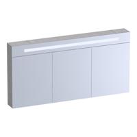 Brauer Promise Deluxe Spiegelkast - 140 cm - met Verlichting - 3 Dubbelzijdige Spiegeldeuren - Forest Seashell