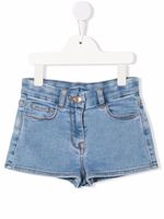 Chiara Ferragni Kids short en jean à détail de patch - Bleu - thumbnail