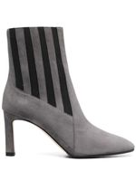 Sergio Rossi bottines bicolores en daim - Gris