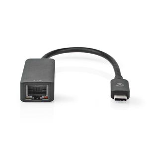 USB-netwerkadapter | USB 3.2 Gen 1 | 2.5 Gbps | USB-C© Male | RJ45 Female | 0.20 m | Rond | Vernik