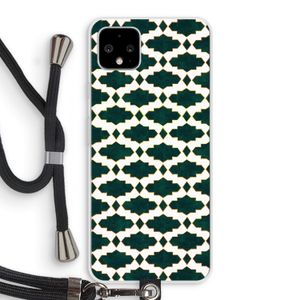 Moroccan tiles: Pixel 4 XL Transparant Hoesje met koord
