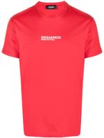 DSQUARED2 logo-print cotton T-shirt - Rouge