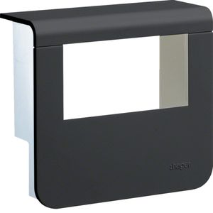 Afdekkap voor outlet, 55mm zwart