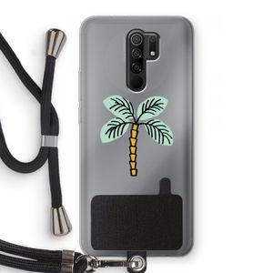 Palmboom: Xiaomi Redmi 9 Transparant Hoesje met koord