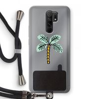 Palmboom: Xiaomi Redmi 9 Transparant Hoesje met koord