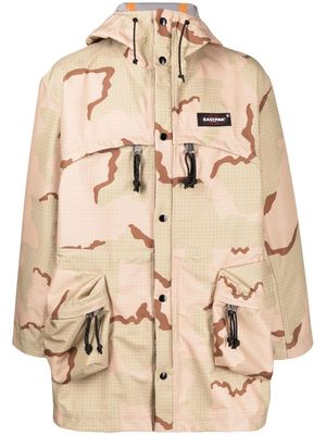 Undercover veste imprimée à patch logo - Marron