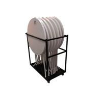 Set 7x Statafels Brabant Graniet incl. Transportkar
