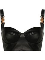 Versace haut-bustier Medusa '95 en cuir - Noir - thumbnail