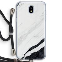 Elegante marmer: Samsung Galaxy J5 (2017) Transparant Hoesje met koord